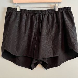 #61 Old Navy Active Go-Dry Black Leopard Running Shorts with Panty